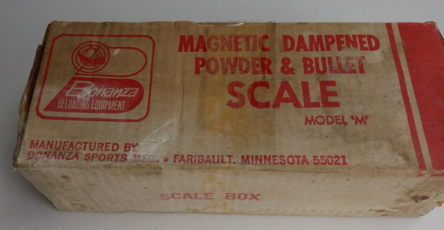 Bonanza Model M Magnetic Dampened Powder & Bullet Scale Reloading