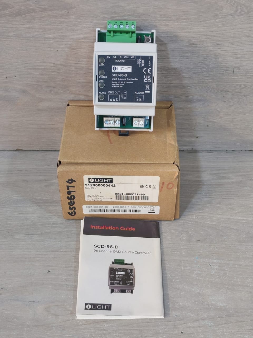 ILIGHT SCD-96-D DMX SOURCE CONTROLLER 15VDC- NEW W/ FILTHY BOX