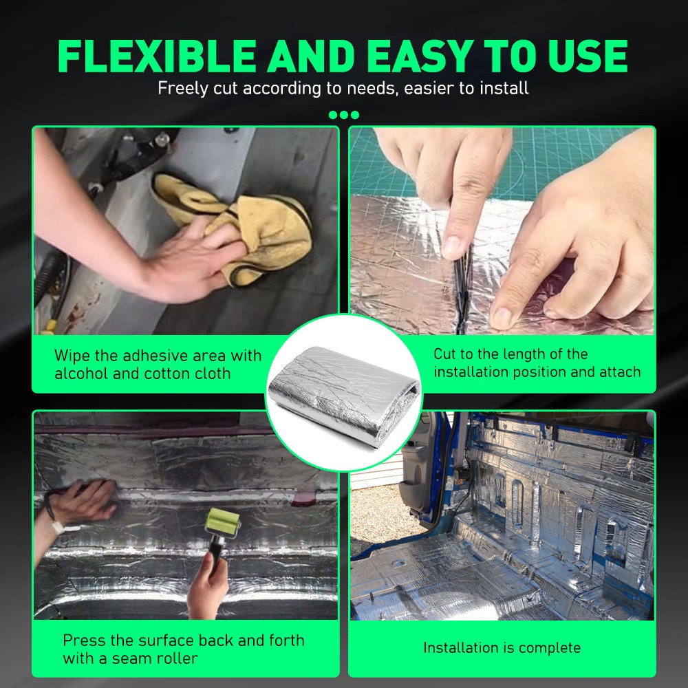 5mm Reflective Insulation Foam Window Insulation for Summer Heat 2*80"×40" 1Side