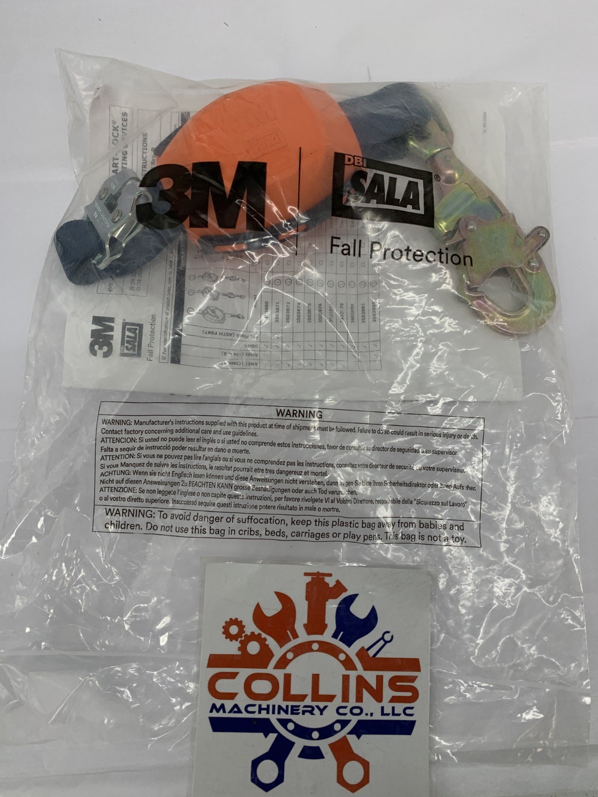 3M 1246512 DBI-SALA EZ-Stop Leading Edge Self-Retracting Lifeline Modular