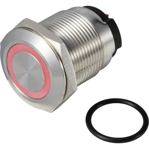 TRU COMPONENTS TC-13224192 ONPOW6319F-10E/Q/R/12V/S 36V DC/AC Button 2a 1x