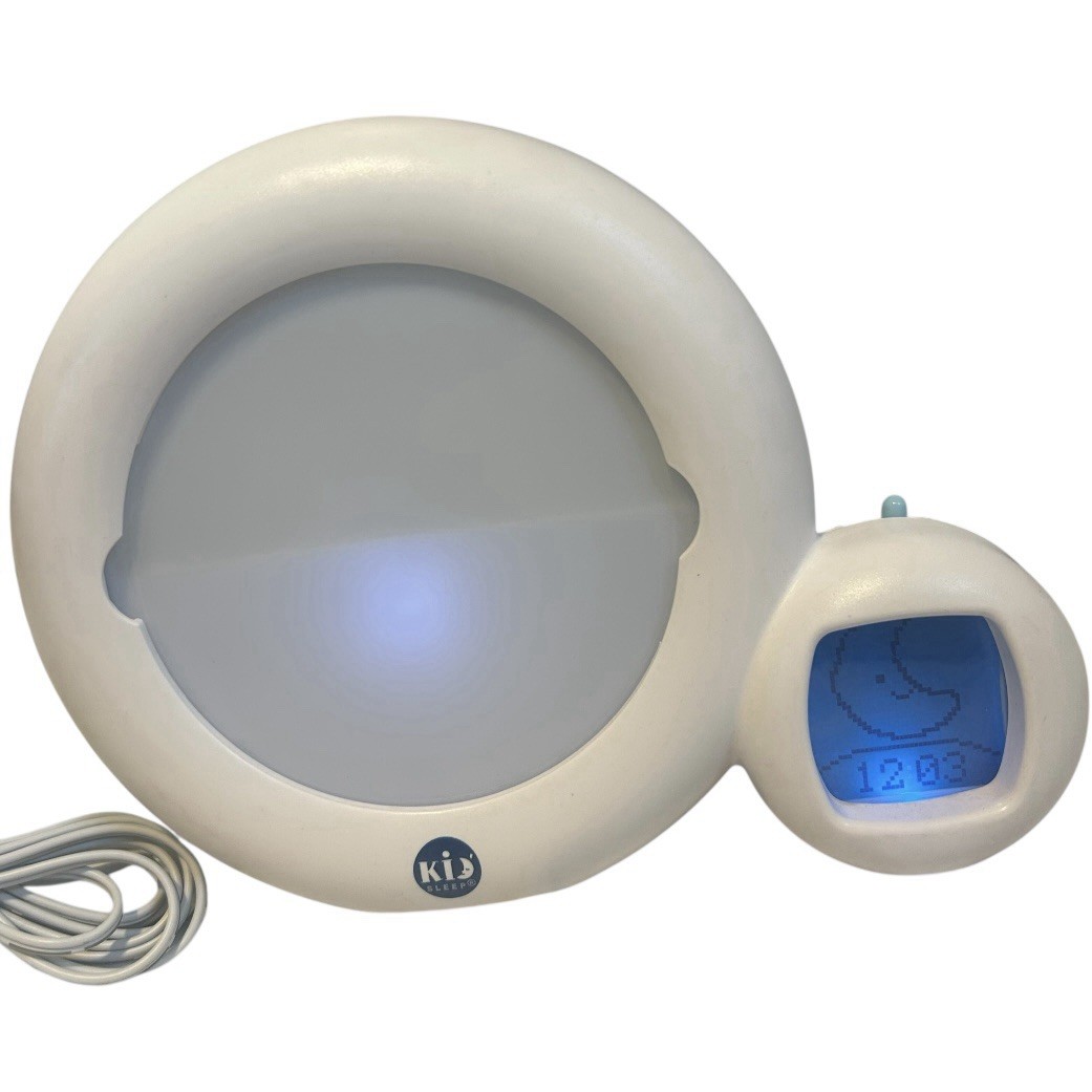 Claessens Kids Kid Sleep Trainer Nightlight Alarm Clock White - Tested / Working