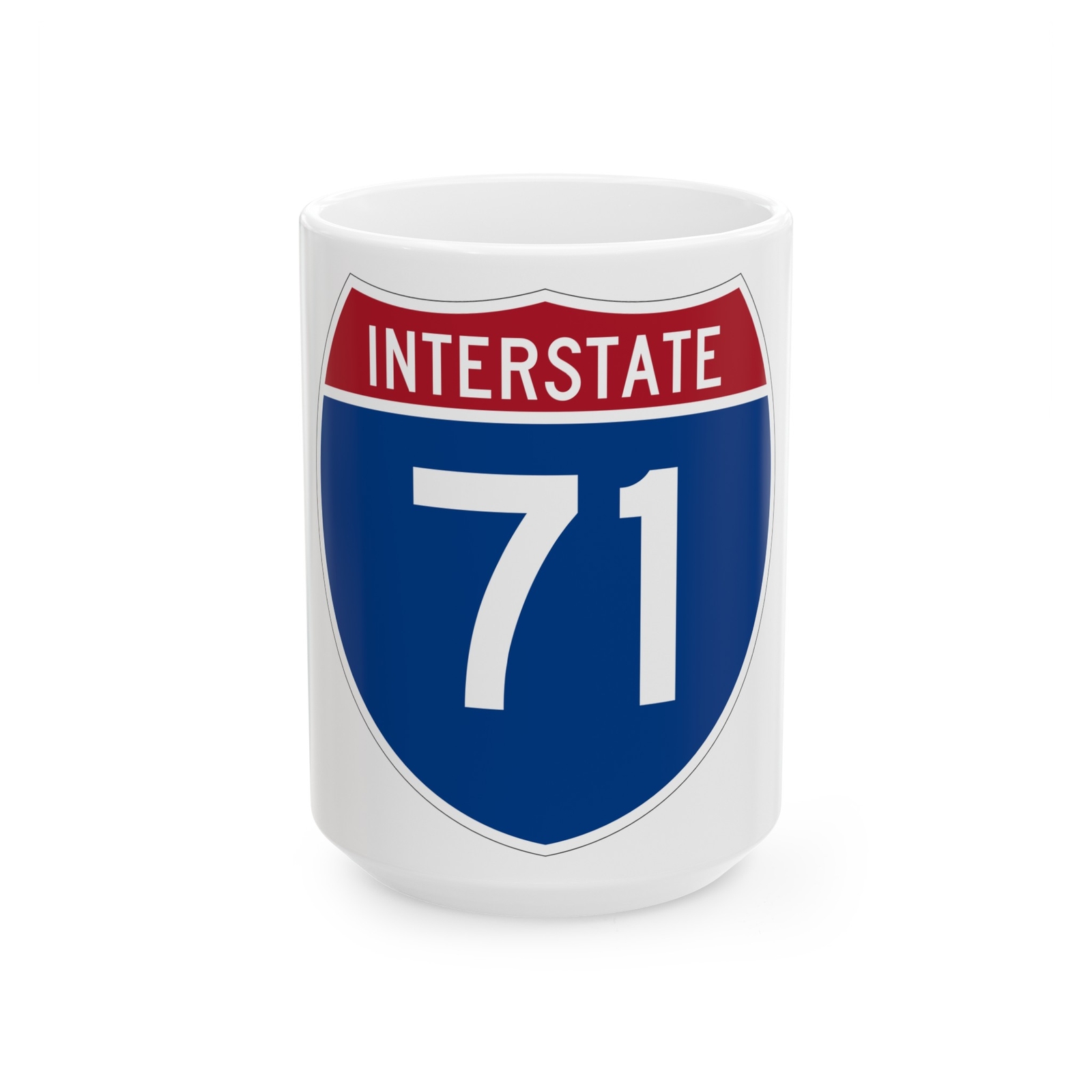 Interstate 71 (U.S. Highways) White Coffee Mug