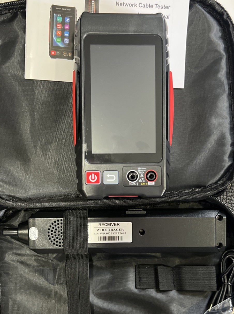 WANLUTECH LT600M Multifunction Network Cable Tester Tone Generator Probe PoE DMM