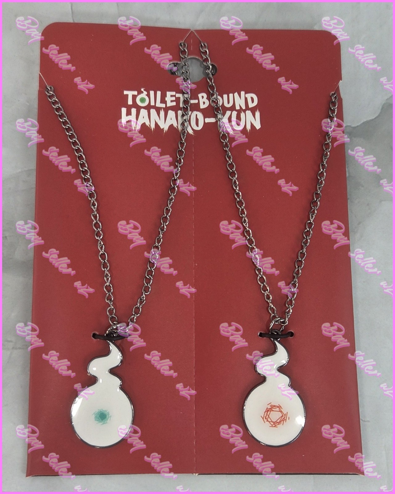 Toilet-Bound Hanako-Kun Hakujoudai Best Friend 2 Necklace Set Cosplay Manga NEW