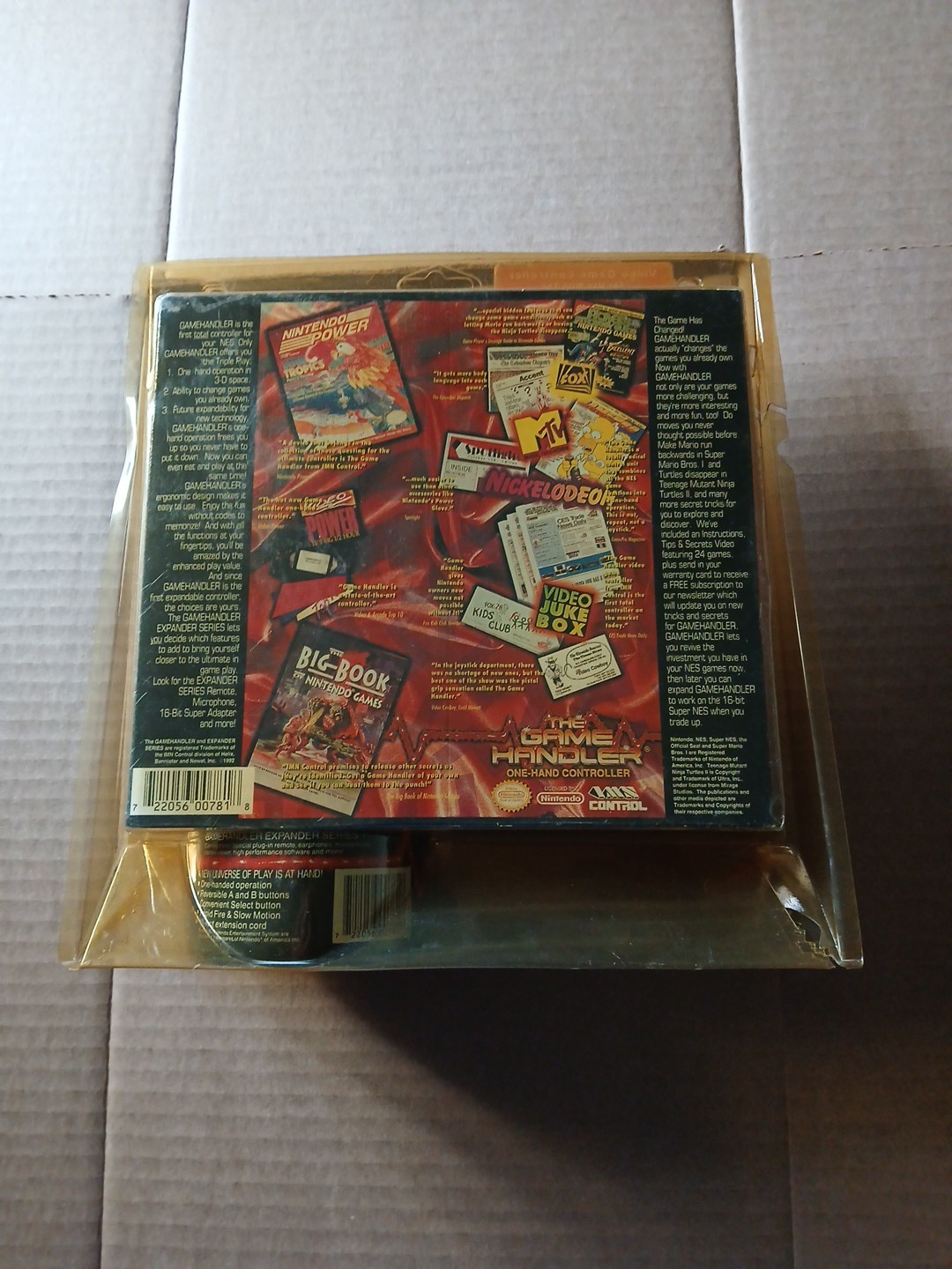THE GAME HANDLER rare NES NINTENDO Controller 1992 NEW SEALED