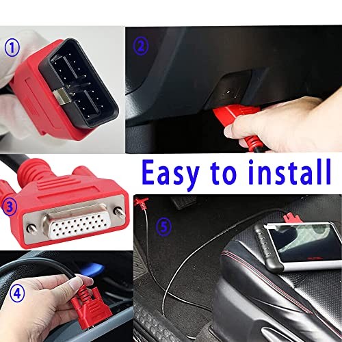 OBD2 Diagnostic Testing Cable Replacement for Autel MaxiSys MS908P Main Test