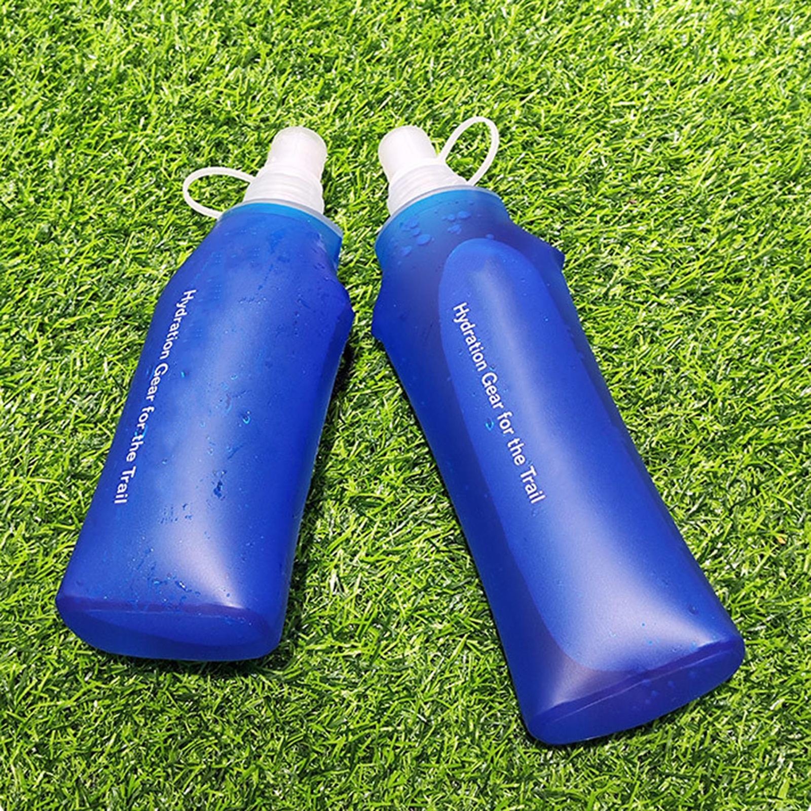Soft Flask Folding Collapsible Water Bottle TPU Sport Running Kettle Hydration