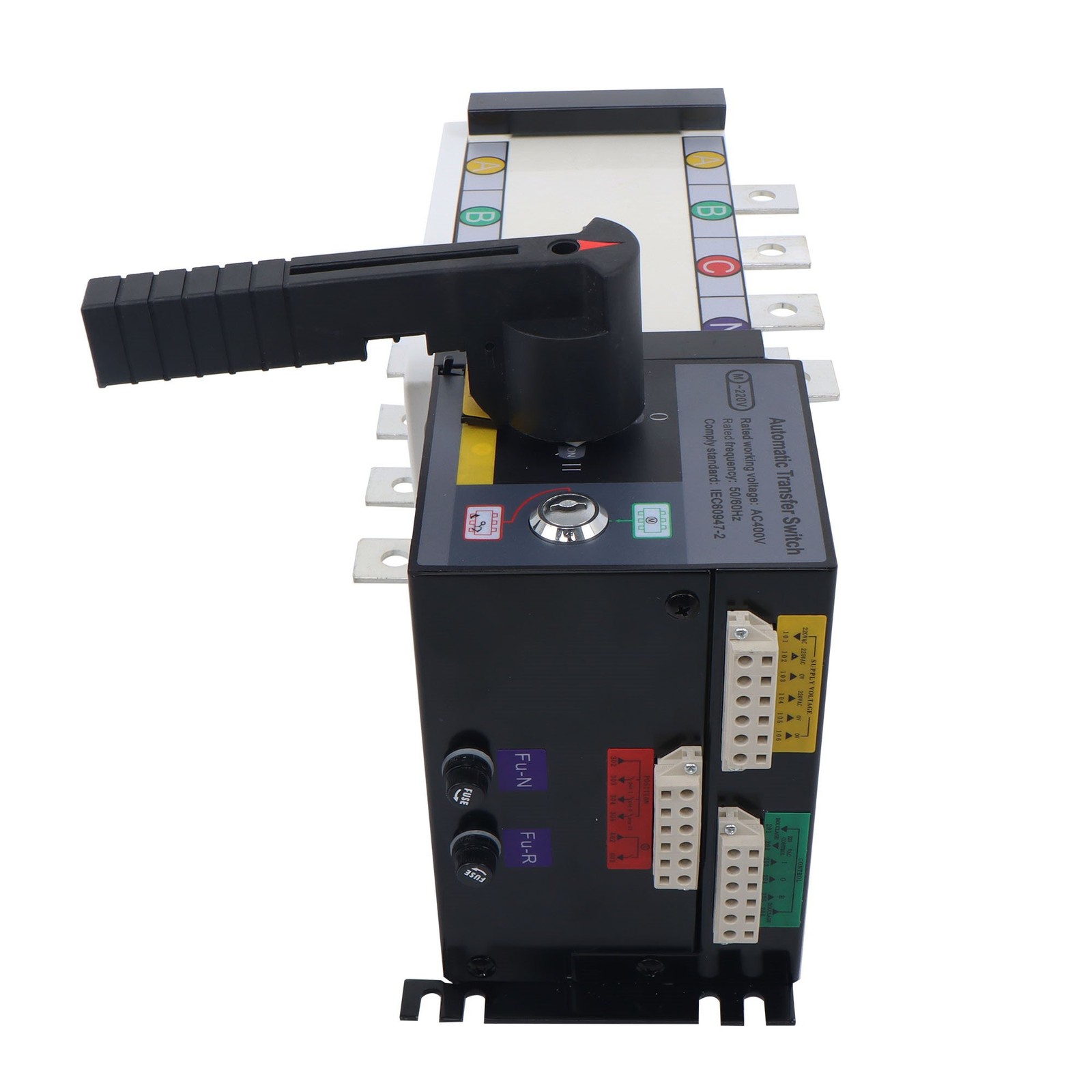 250A 4P Automatic Transfer Switch 110/220V 3S Switch Time Grid/Generator