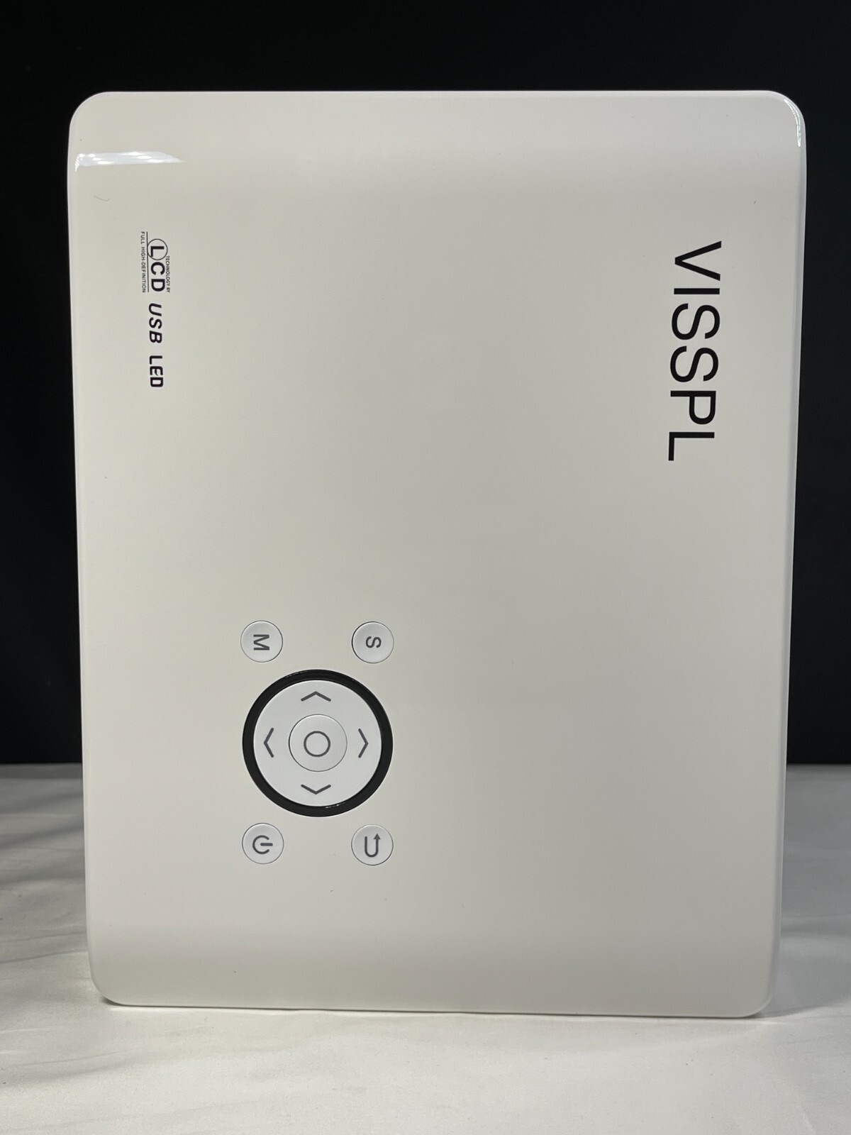 Visspl V31 White Black Portable Mini LCD Projector With WiFi And Bluetooth