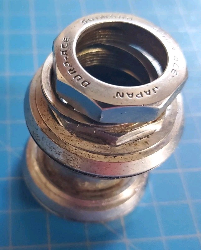 Vintage Shimano Dura Ace HP-7400 1” Threaded Headset 25.4x24f - Parts Or Repair