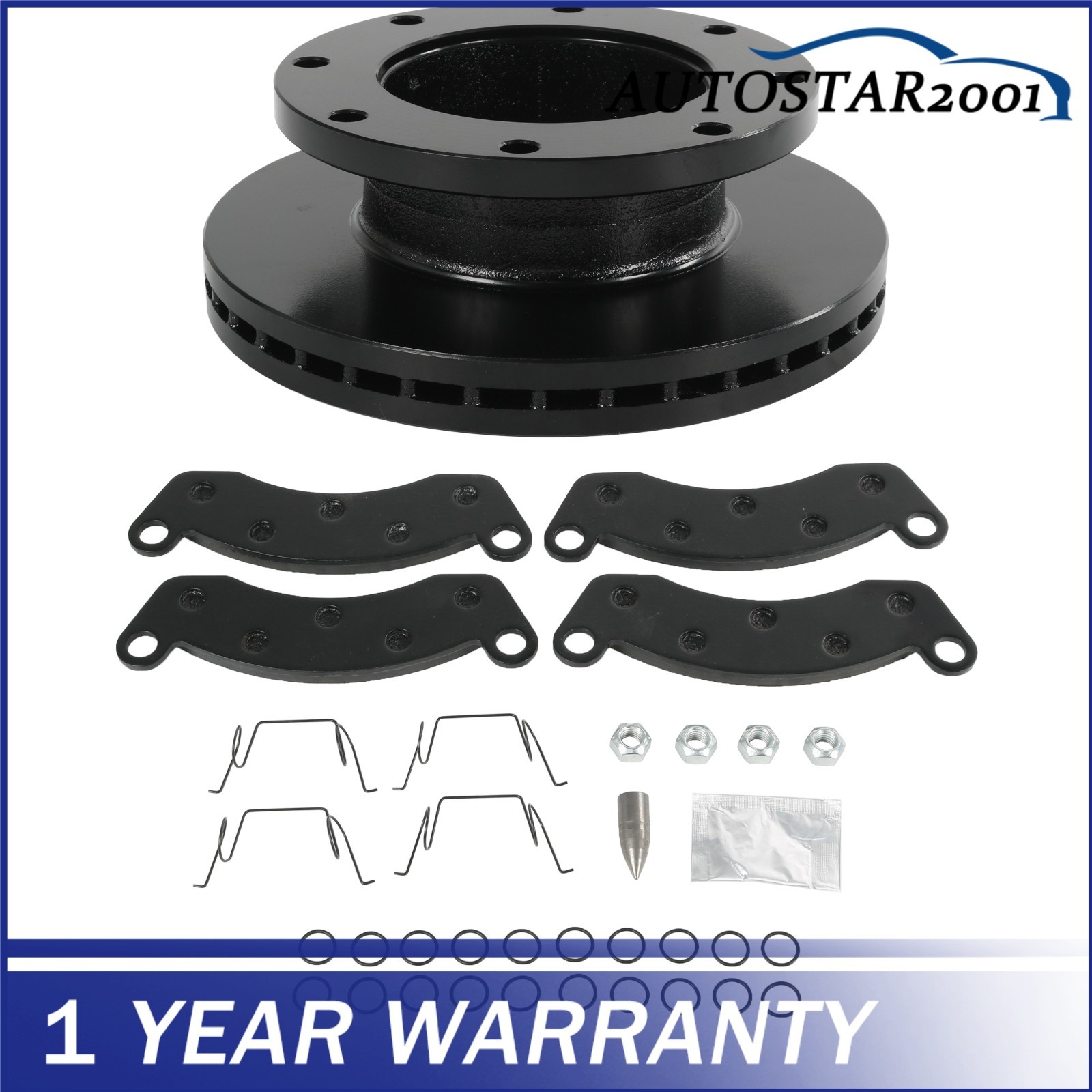 Trailer Brake Rotor&Pads 070-006-01 Fits Dexter trailer axles 10k&12k k71-180-00