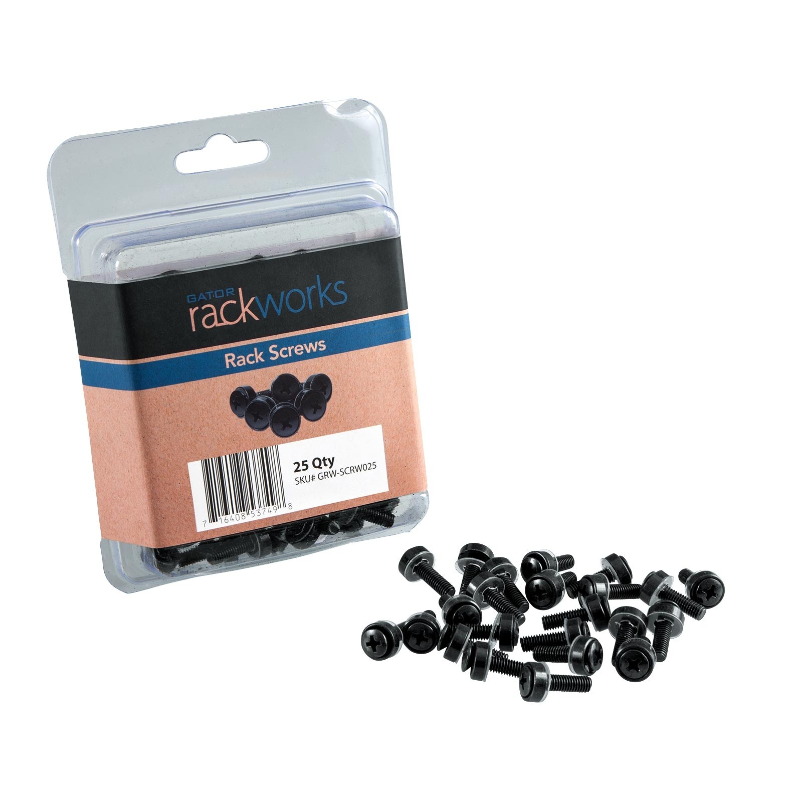 Gator Cases GRW-SCRW025 Hardware Rack Screws (25 pack) 2-Pack