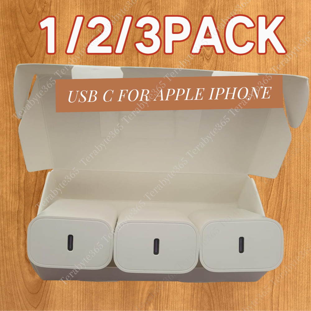 Lot 20W PD USB-C Fast Charger Adapter Type C Cube For iPhone 17 16 15 14 13 12 8