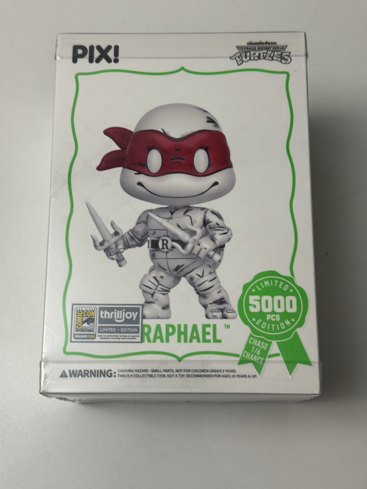 2026 SDCC THRILLJOY PIX! RAPHAEL TMNT TURTLES LE 5000 SEALED UNOPENED IN HAND