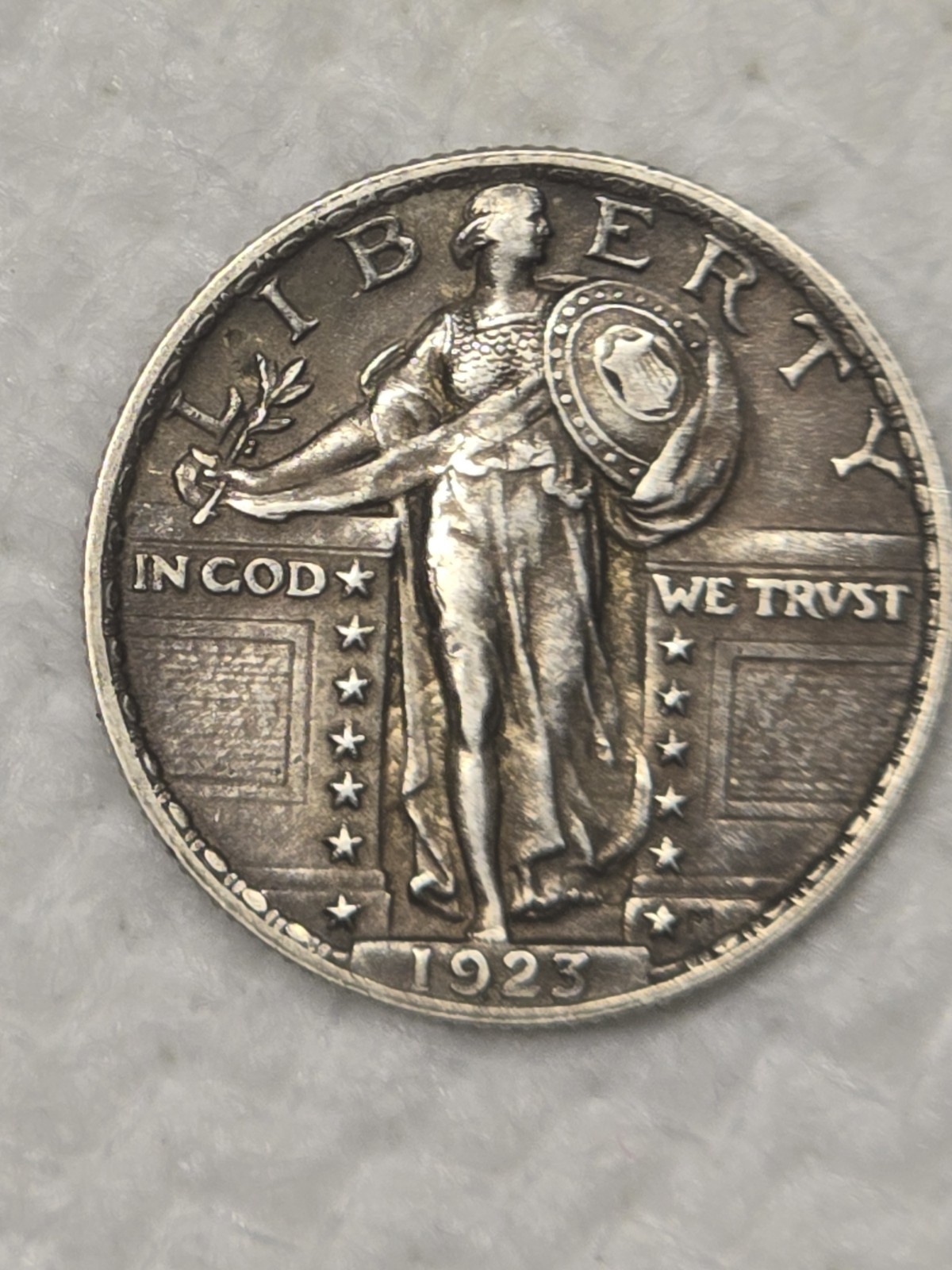1923 25c Standing Liberty Quarter BU GEM 💎 Condition PROBLEM FREE COIN 👀