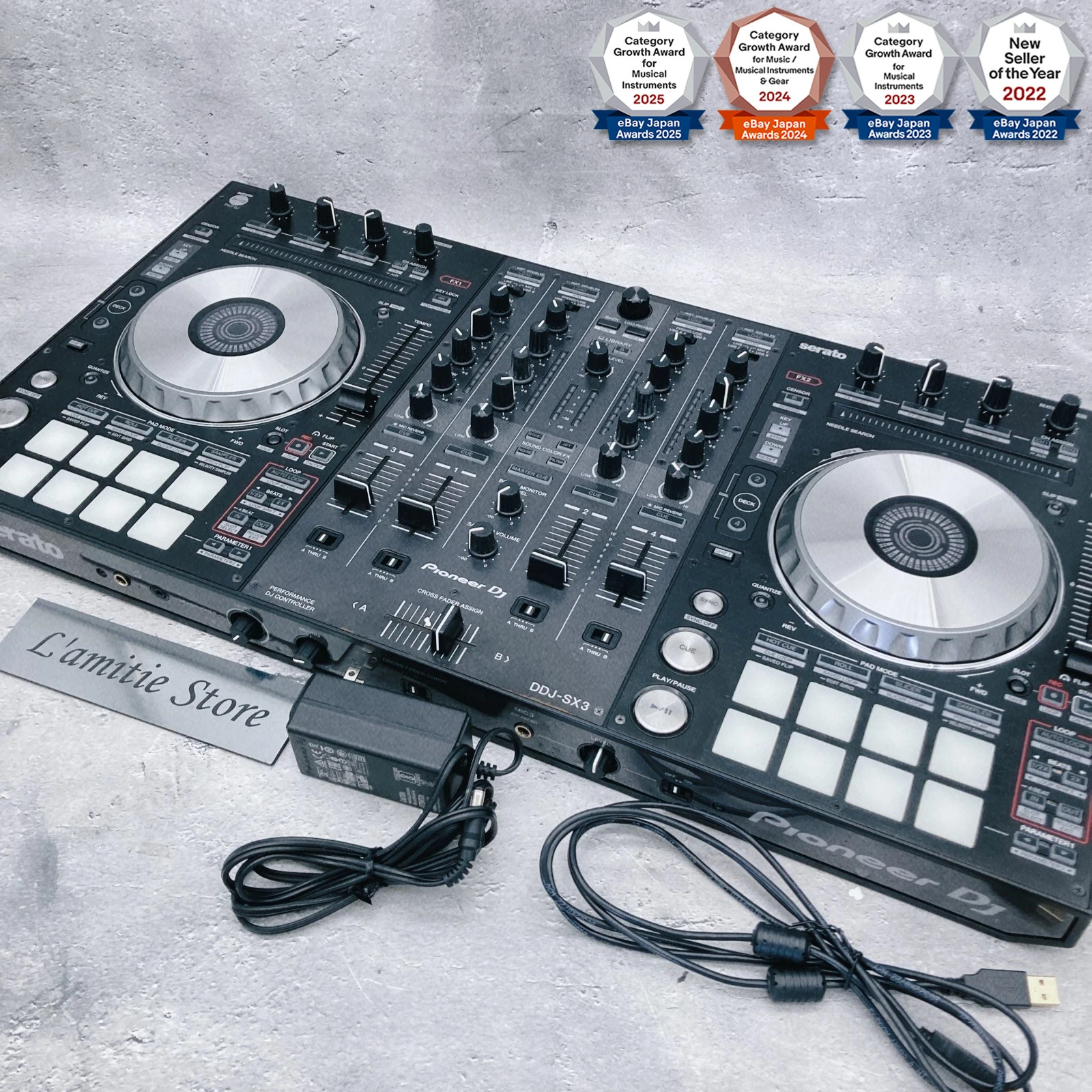 Pioneer DDJ-SX3 Serato 4-channel Performance DJ Controller DDJSX3 Japan Used