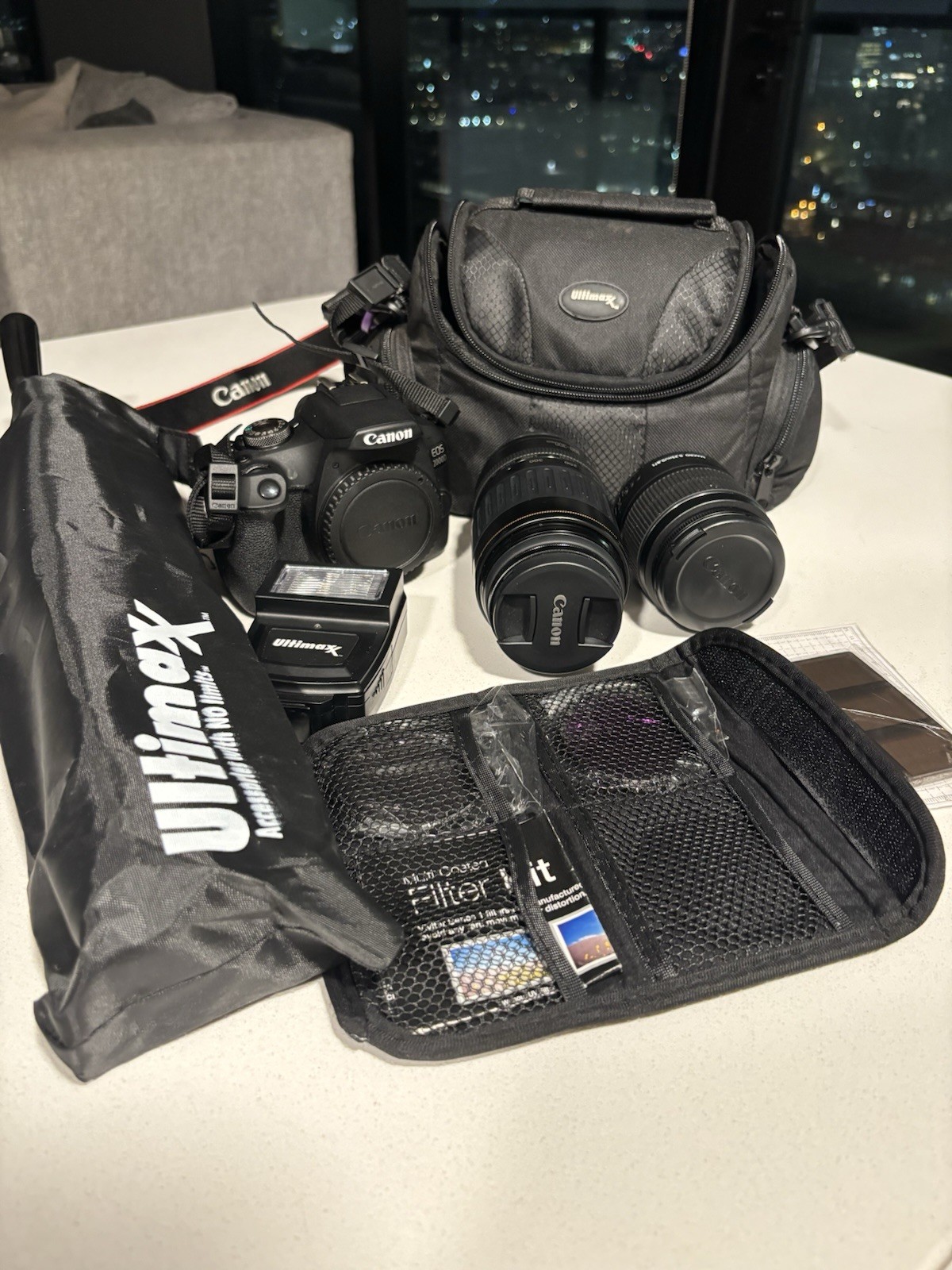 Canon EOS 2000D Camera Bundle with 100-300mm & 18-55mm Lenses, Accessories