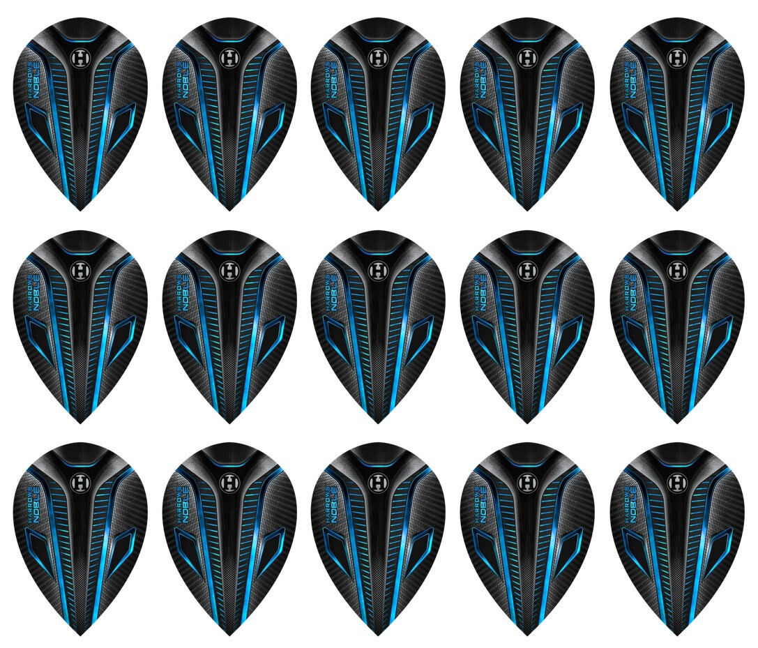 5 New Sets Harrows Noble Pear Dart Flights – Ships w/ Tracking - Blue