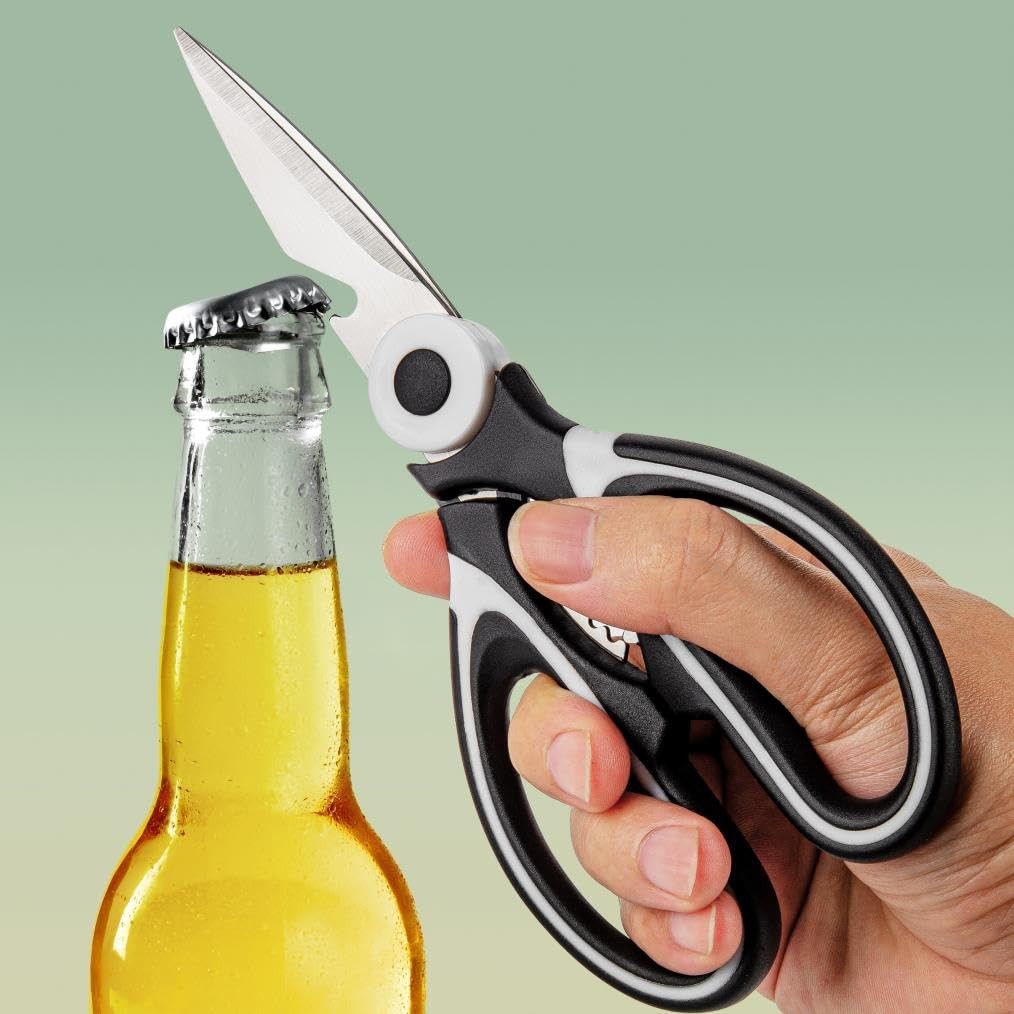 Silver Heavy Duty Stainless Steel Kitchen Shears All Purpose Scissors