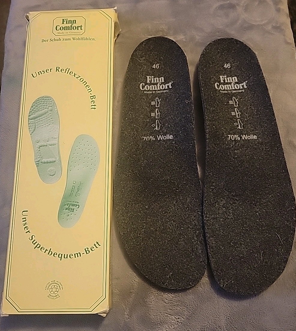 Finn Comfort 6450 Insoles Size 46 Felt