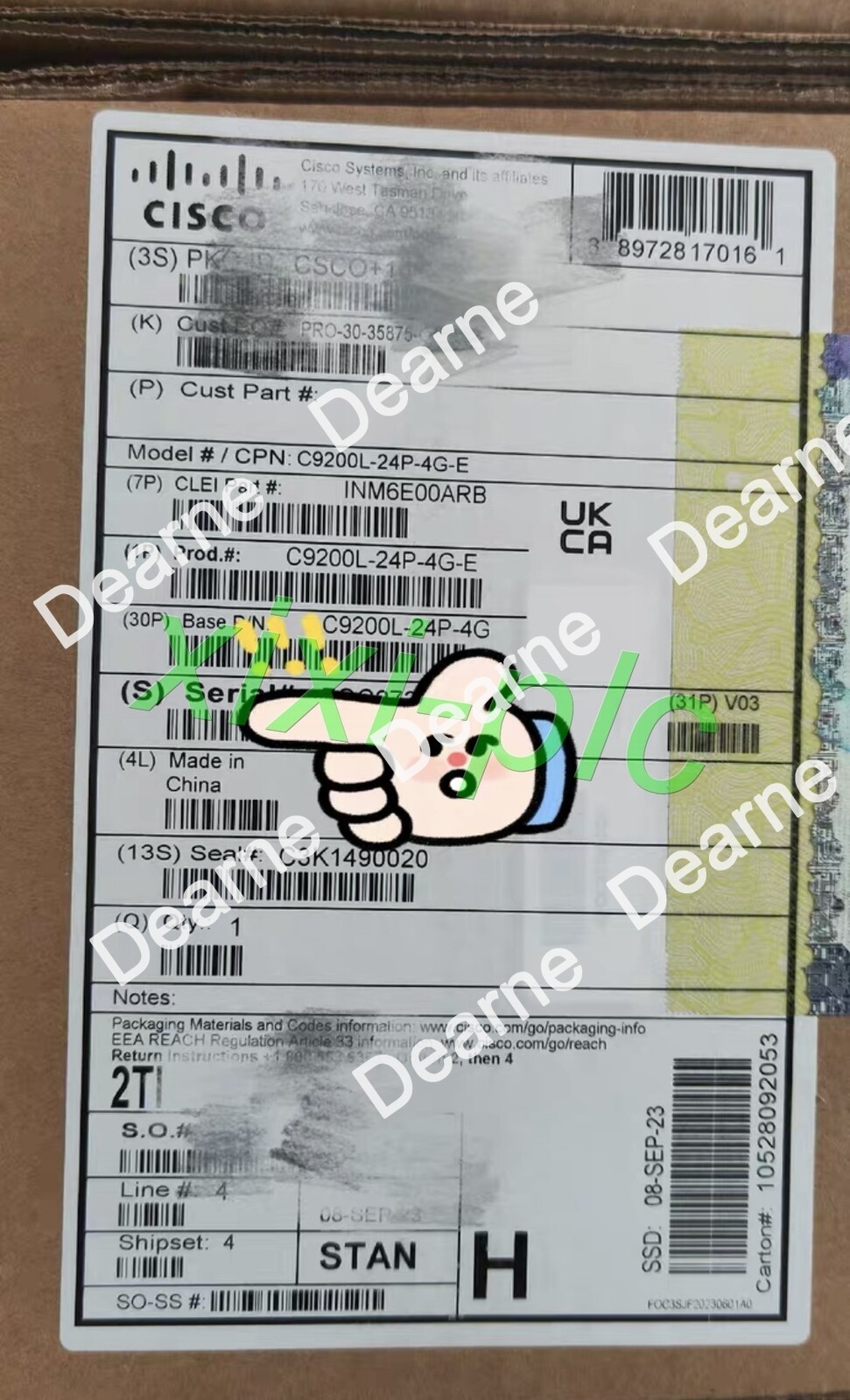 1pcs NEW Cisco C9200L-24P-4G-E Ethernet switch DHL shipping