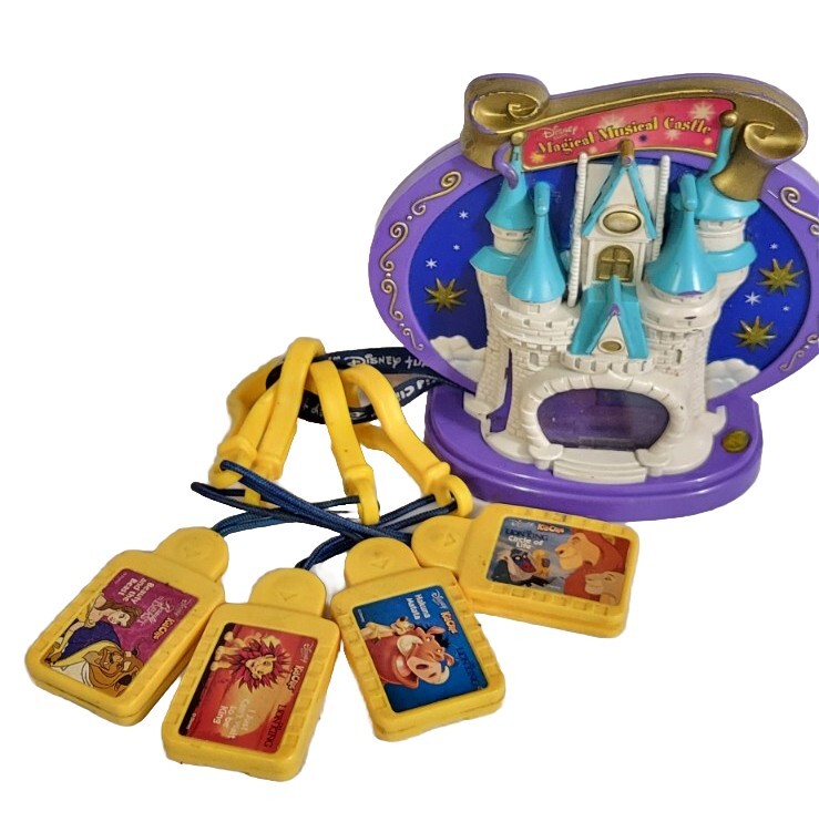 Vintage Disney Tunes Kid Clips Magical Castle Player Lion King & Beauty & Beast