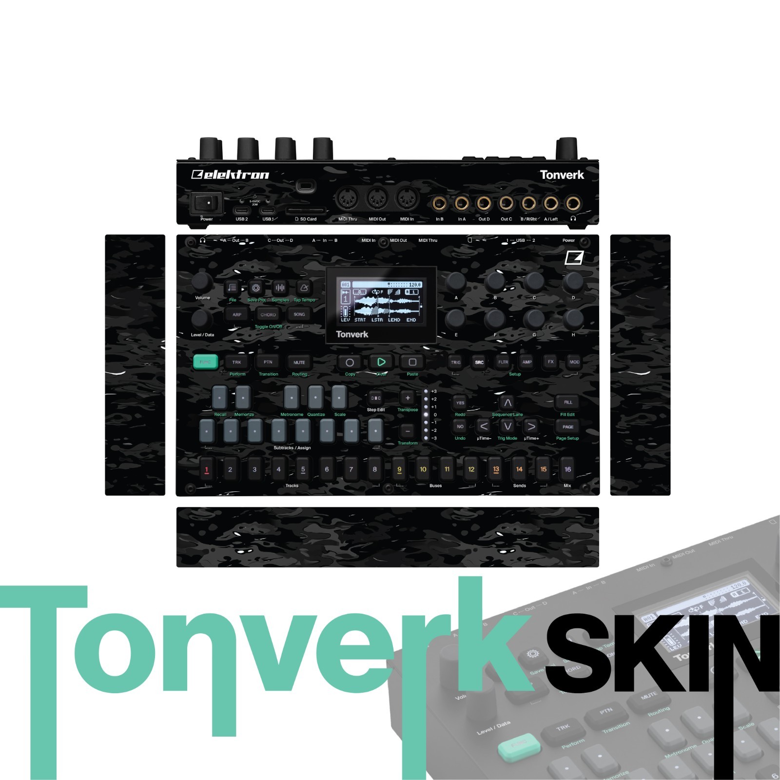 Elektron Tonverk Skin / Tactical Black