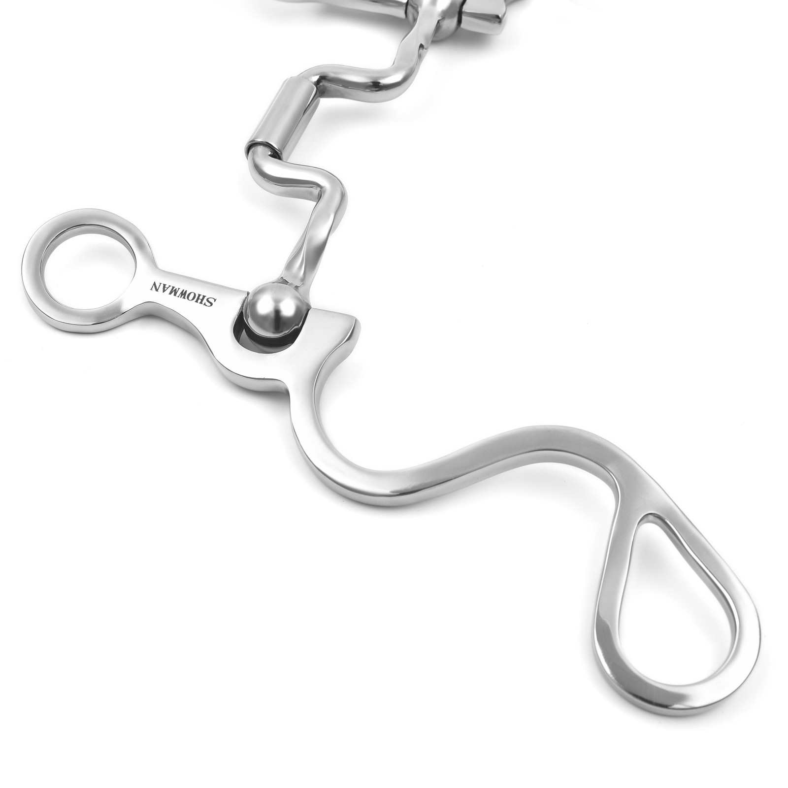 Showman Long S Shank Bit w/ Slow Twist Correction Hinge