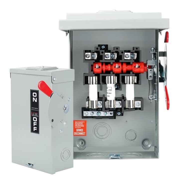 JINDOUZI 60 AMP, 240V, 3 WIRE FUSIBLE SAFETY SWITCH