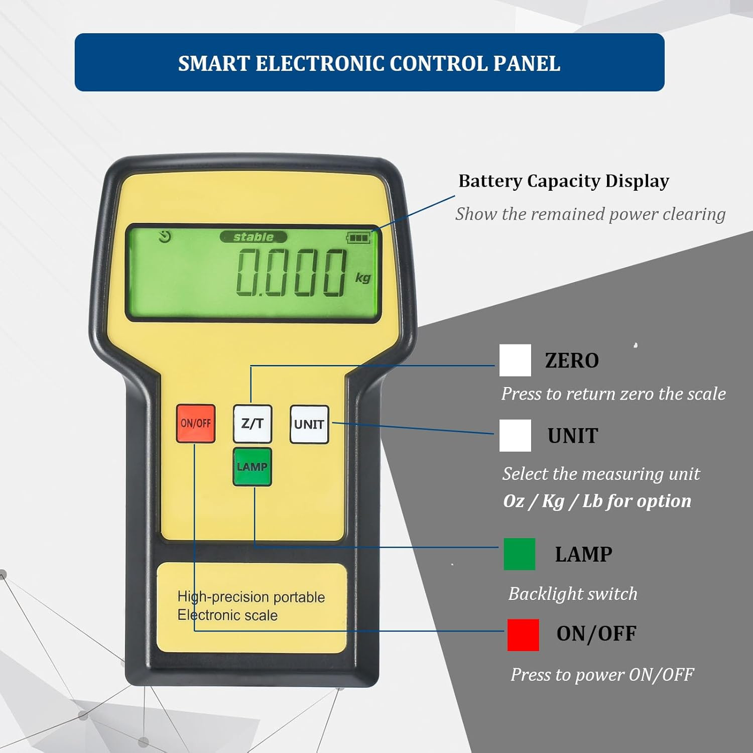 220LBS Electronic Digital Refrigerant Charging Weight Scale with Portable Case,