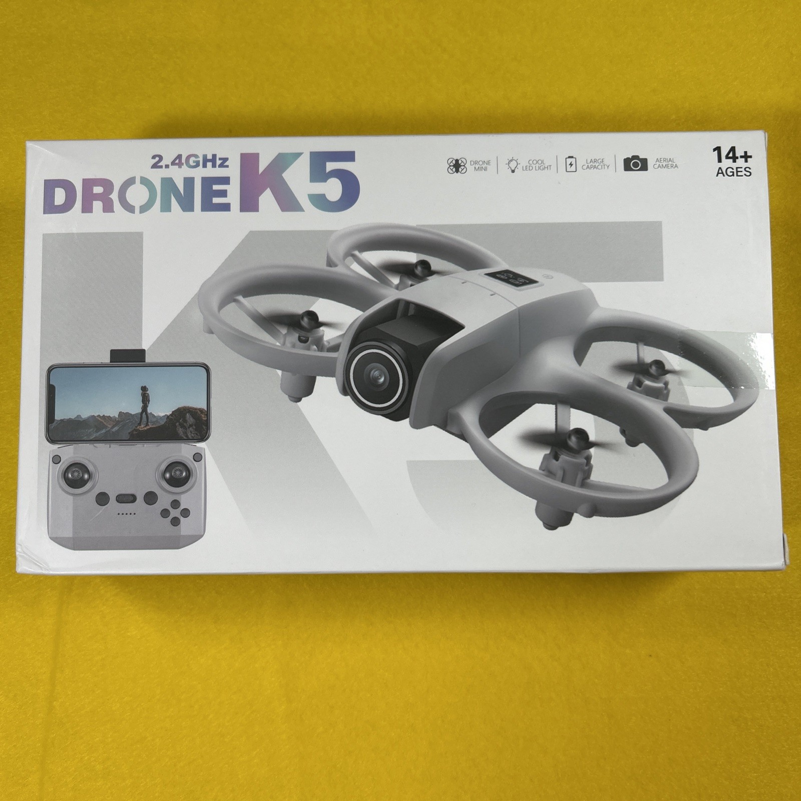 K5 Mini Drone with Camera RC Quadcopter 2.4GHz App Control New Sealed Box