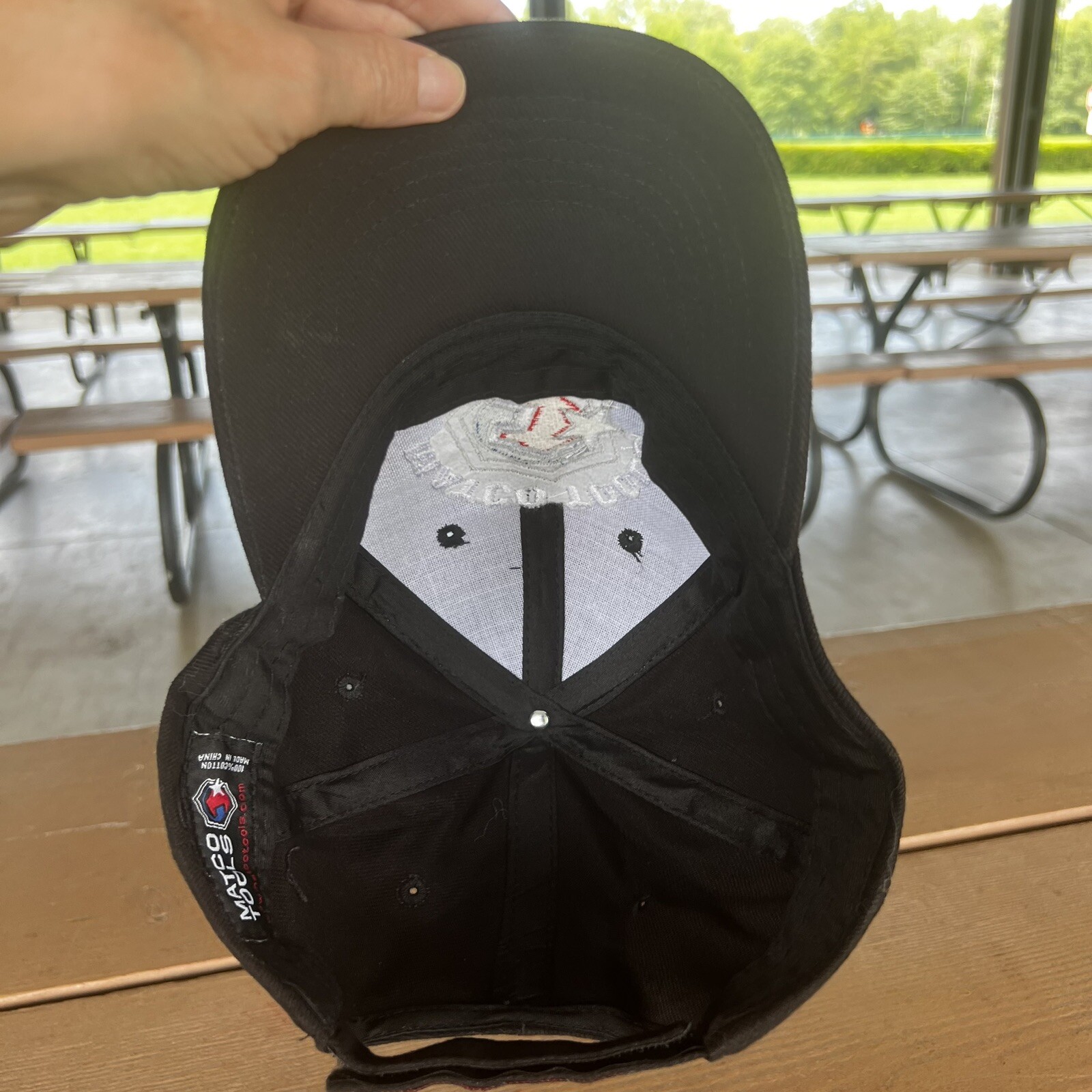 MATCO TOOLS Black Hat Cap w RWB Eagle Hook Loop We’re The Source on Back