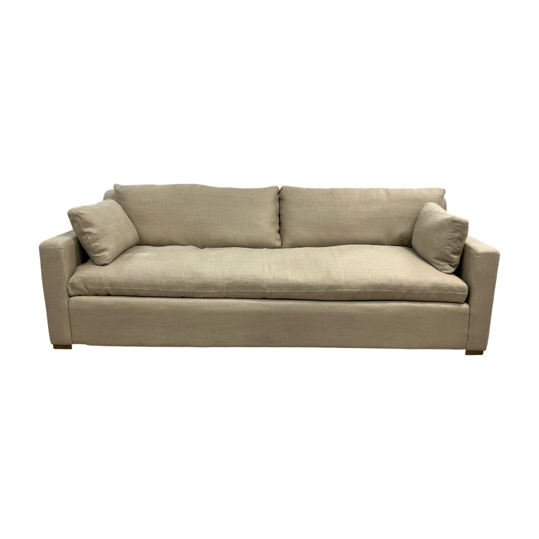 Restoration Hardware Belgian Track Arm Bench