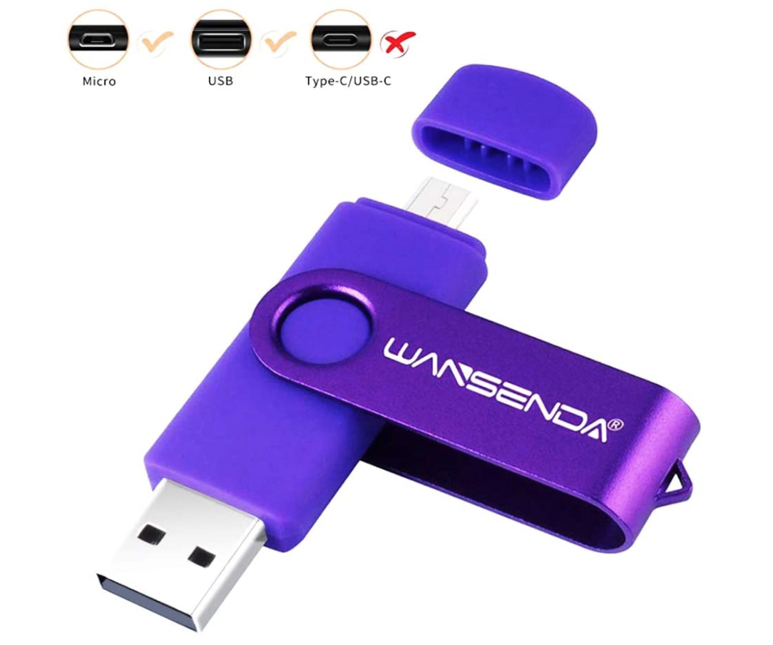 128GB Flash Drive 3 in 1 USB Picture Keeper For Android Pc Smartphone