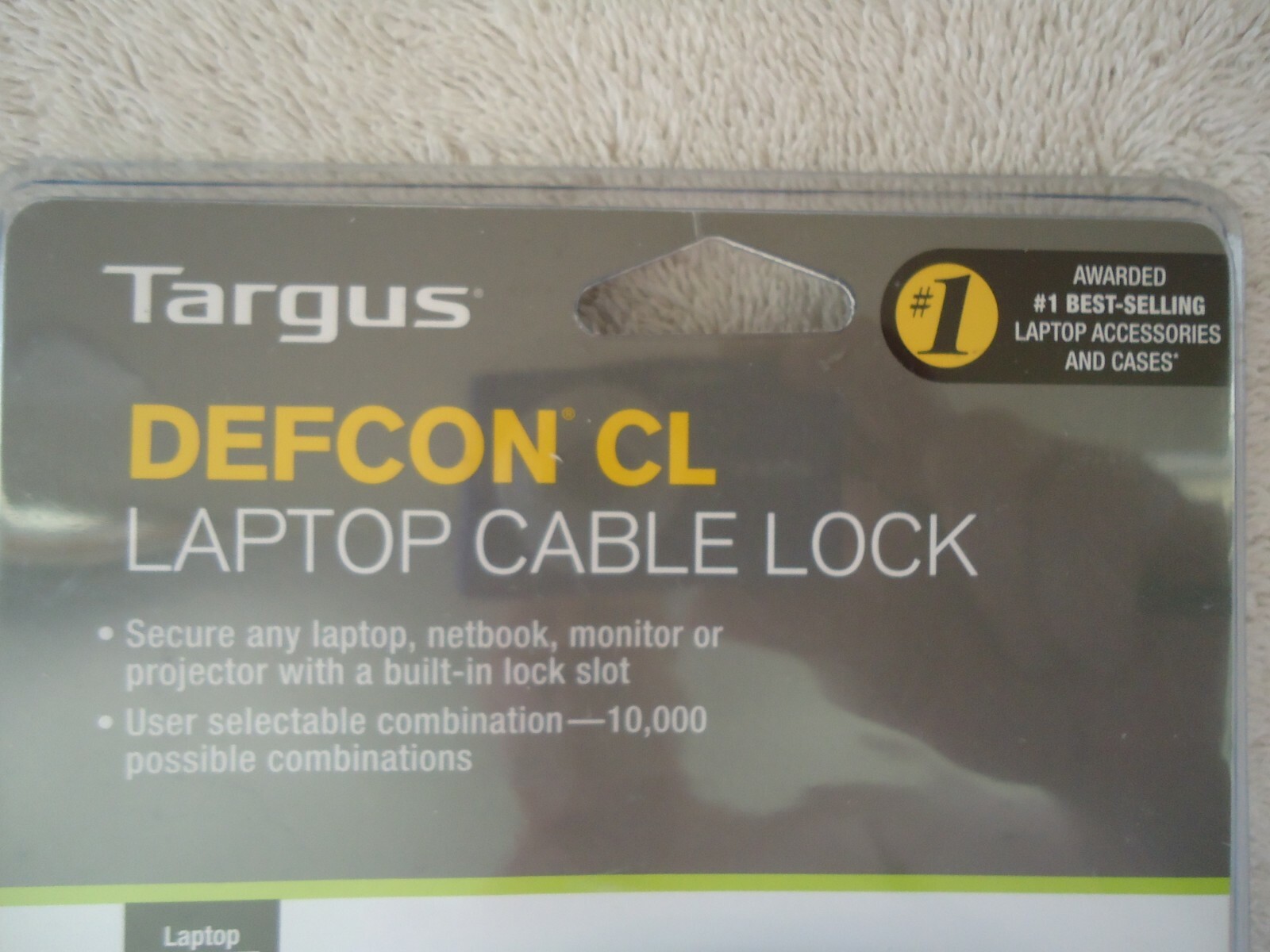 Targus " NIP " Defcon CL Laptop Cable Lock " GREAT MULTI USE CABLE LOCK "