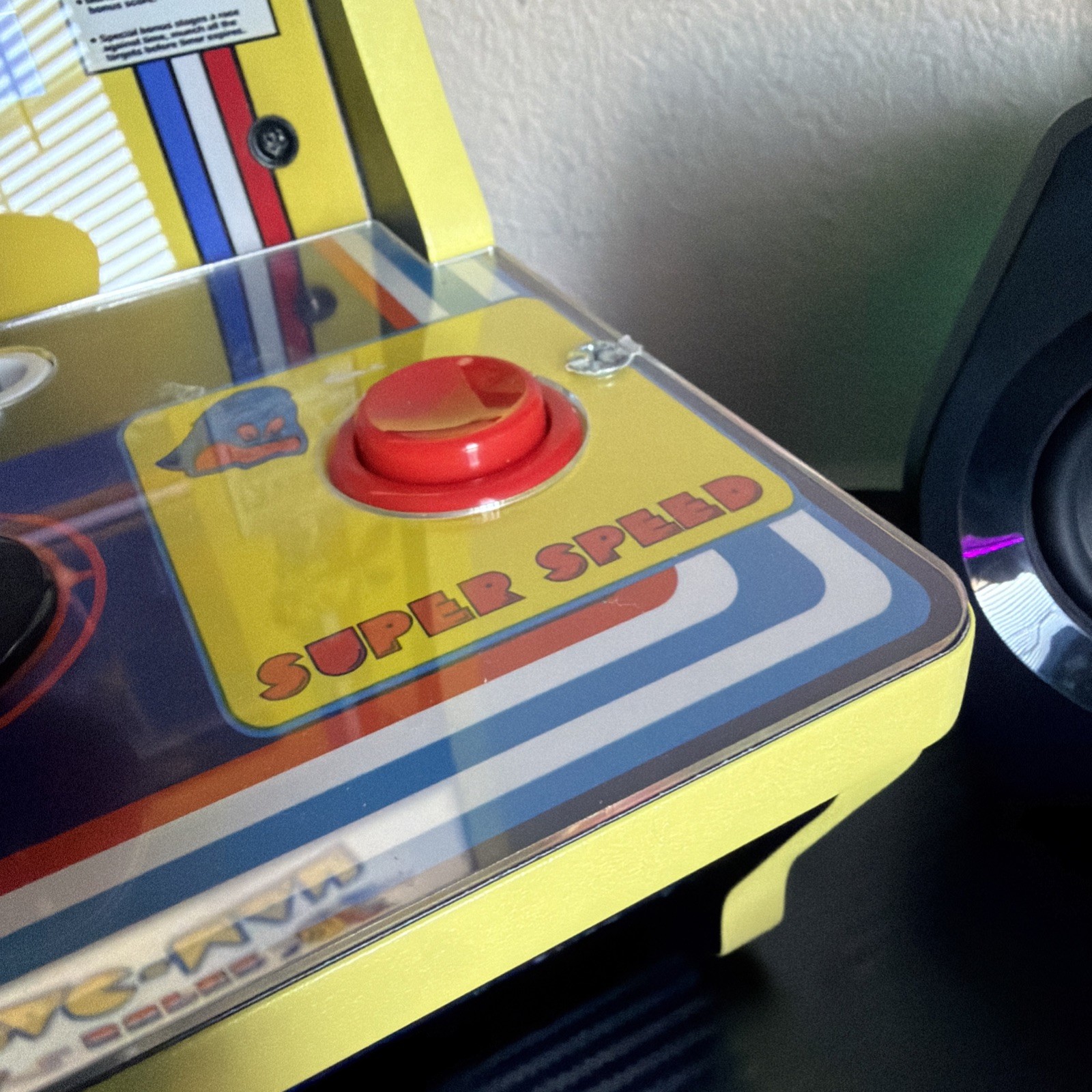 Arcade1Up Super Pac-Man Counter Top Arcade Machine 4 Games; Clean And Working