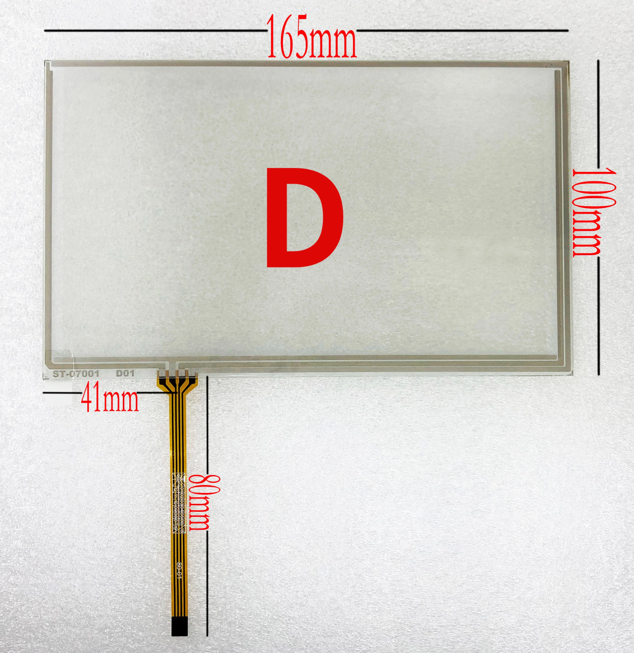 7" Inch 164*100mm Univeral 4 Wire Resistive Touch Panel Digitizer Screen