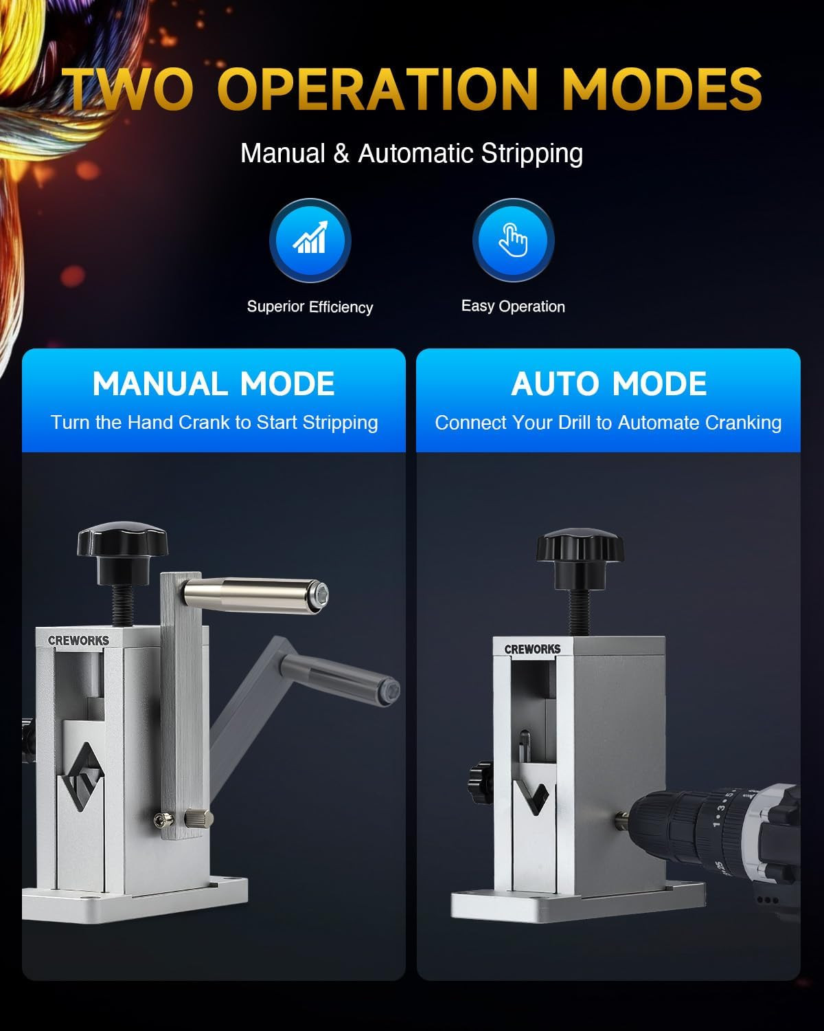 Manual Wire Stripper Machine with Patent, Drill Powered Wire Stripper with Adjus