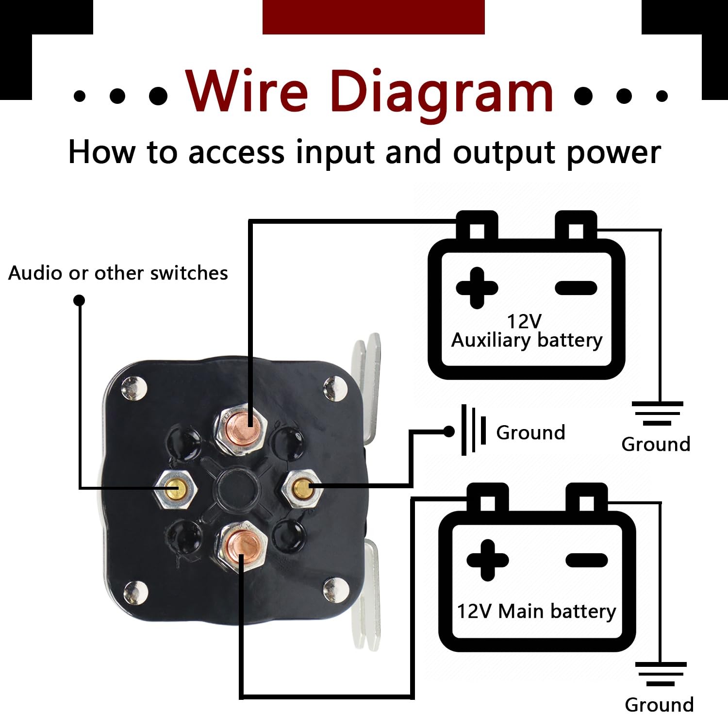 500 Amp Battery Isolator and Relay