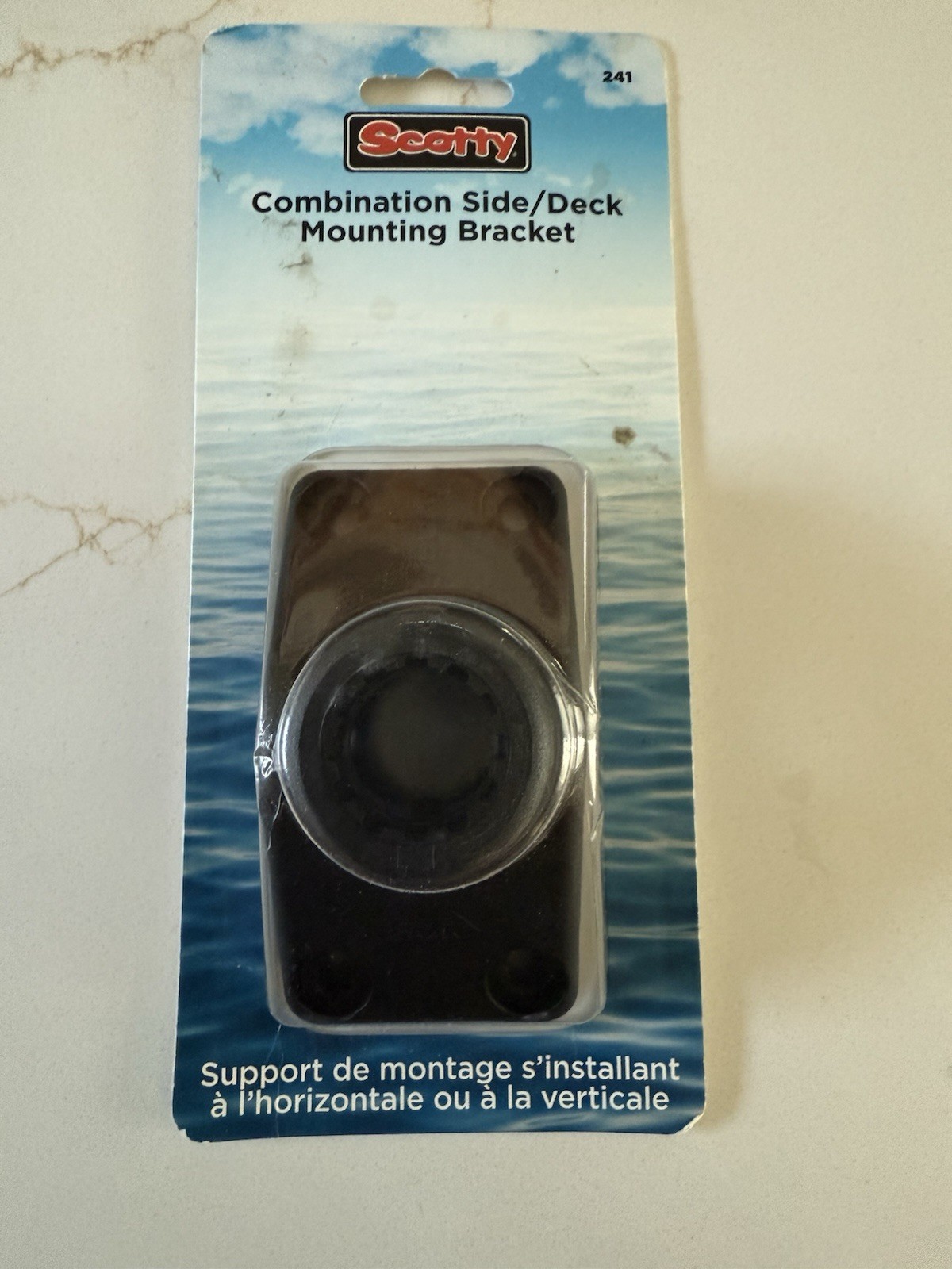 Scotty 241-Bk 241 Combination Side Or Deck Mount Black