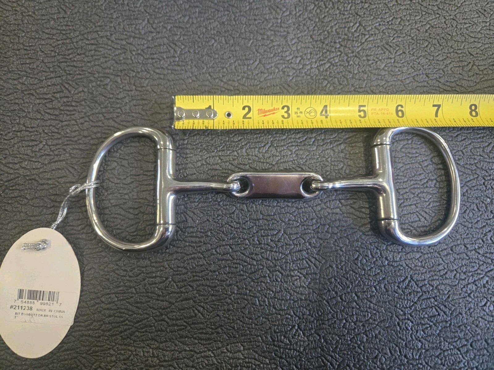 Coronet 5" Stainless Steel Dr Bristol Eggbutt Snaffle Bit *NEW*