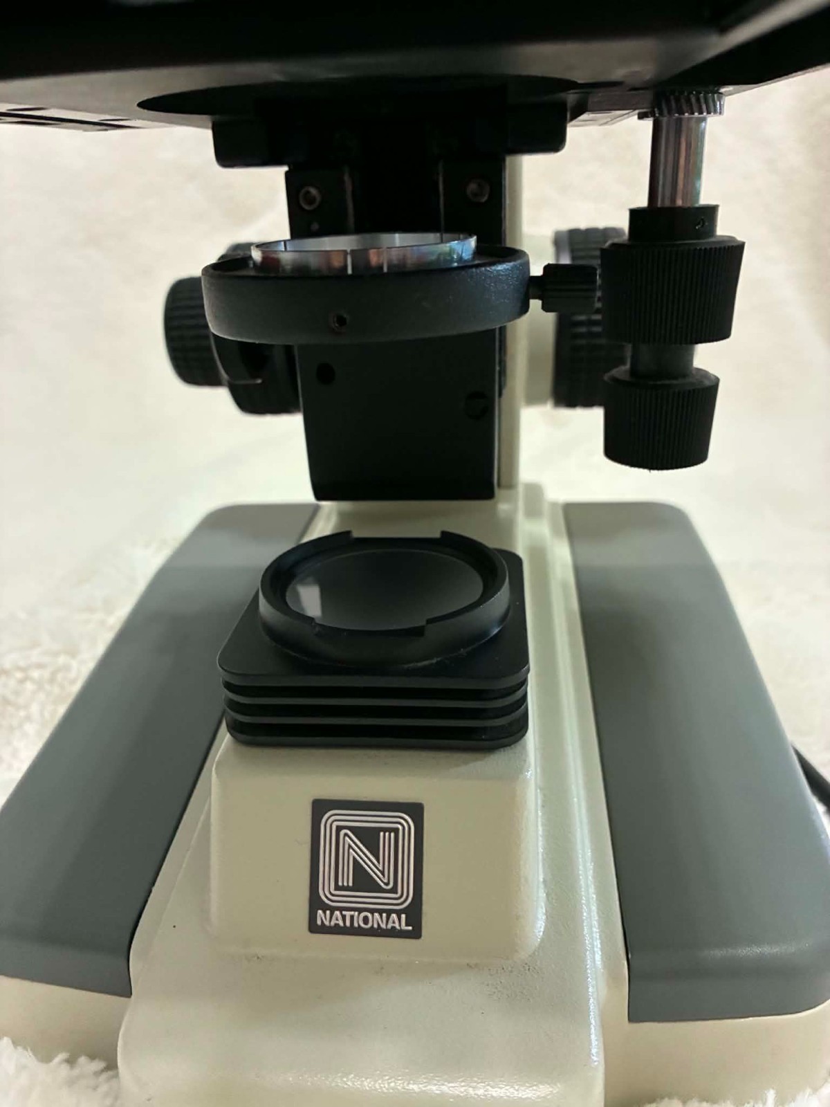 National Optical 163 Trinocular Lab Microscope 4 Objectives Camera Port