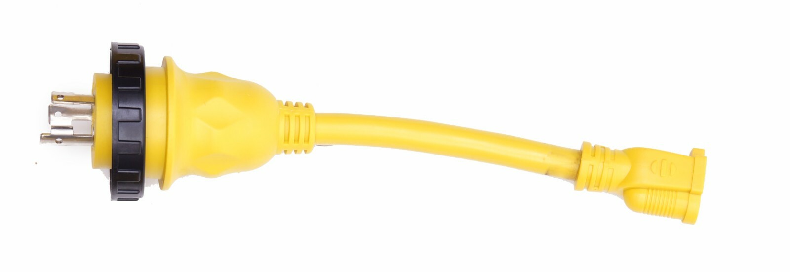 AMP UP Marine Shore Power Pigtail Adapter Cord 125v 30a Male x 15a Female 30 15