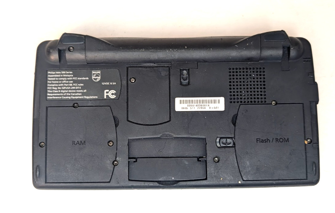 Philips Velo 500 Series Palmtop Pocket Computer Windows CE -- Vintage Computer