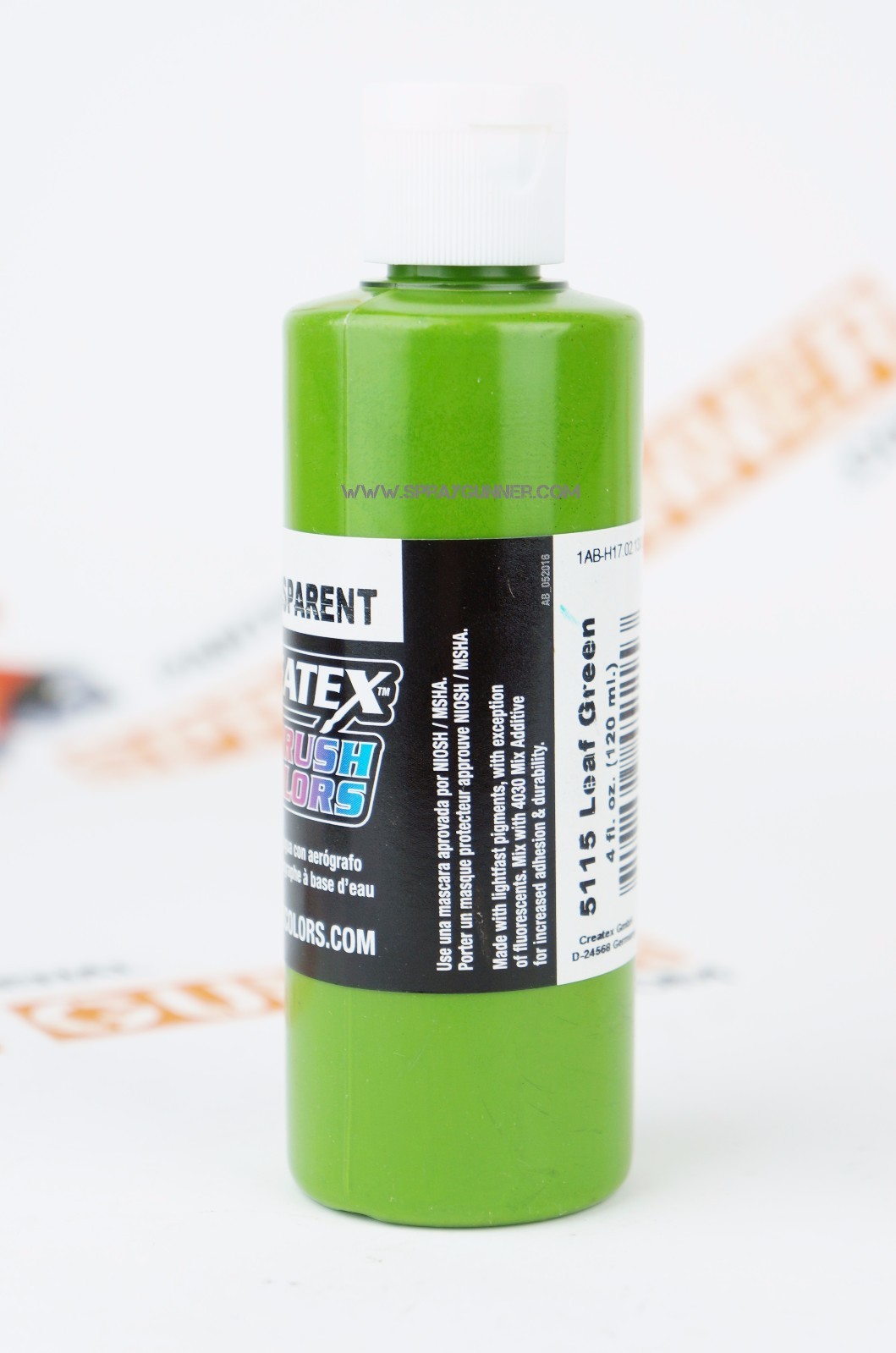 Createx Airbrush Colors 5115 Transparent Leaf Green 4oz. water-based paint