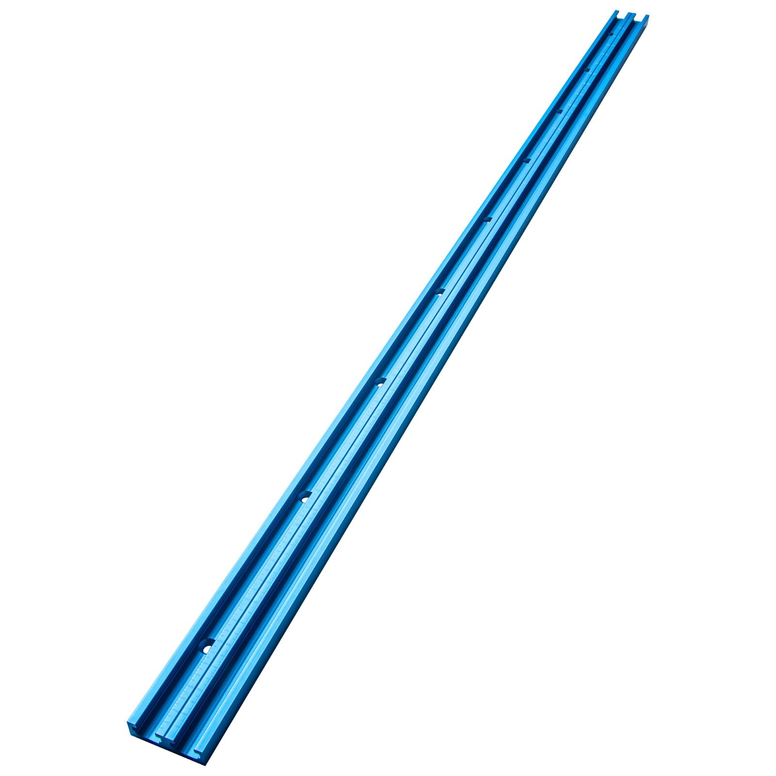 POWERTEC 71667 36" Double-Cut Profile Universal T-track, Predrilled with Scale
