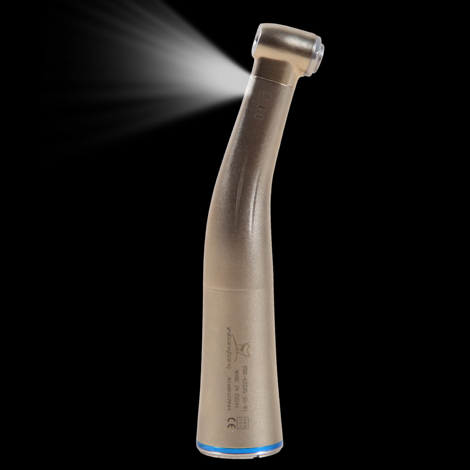 Dental 1:1 LED Fiber Optic Contra Angle Handpiece Fit NSK E-type Internal YQ