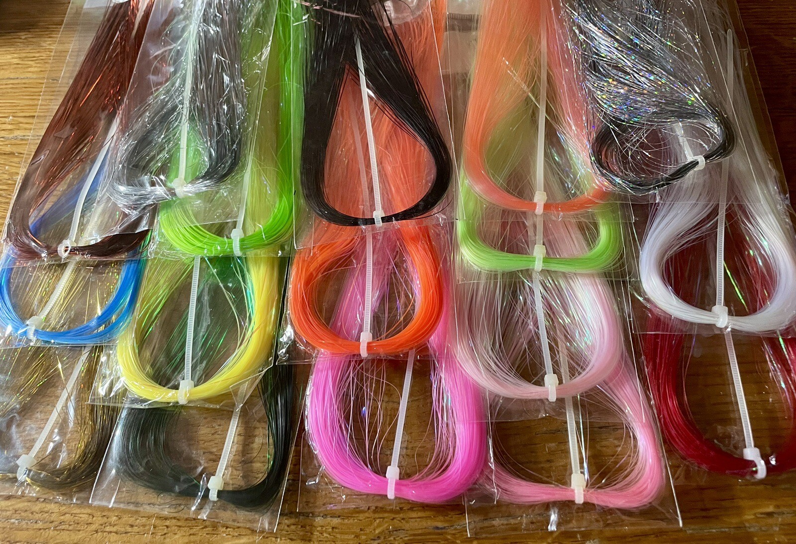 MICRO (.33mm) FLASHABOU STYLE FLASH. FLY TYING MATERIAL. CRAFTS. YOU PICK COLOR.