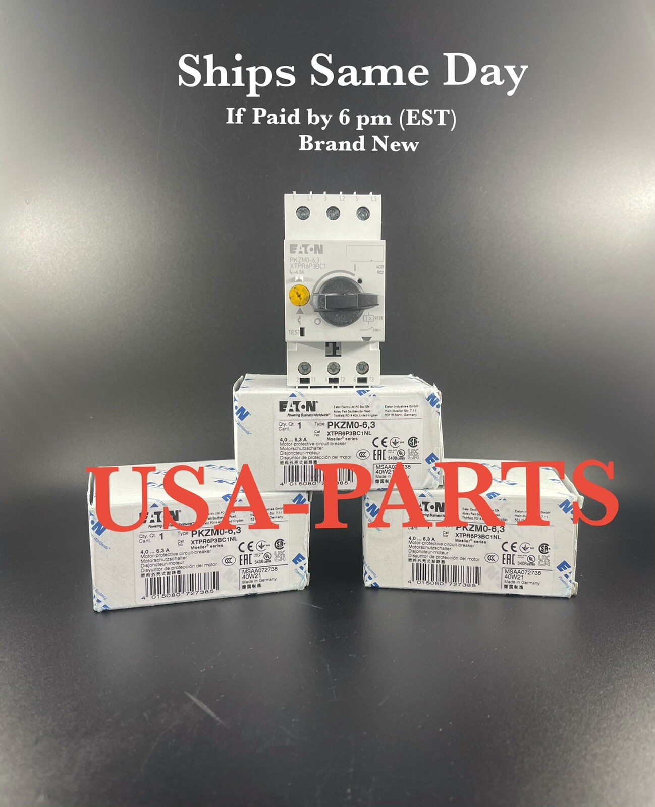 EATON MOELLER PKZM0-6.3 NEW IN BOX *Free Same Day Shipping*